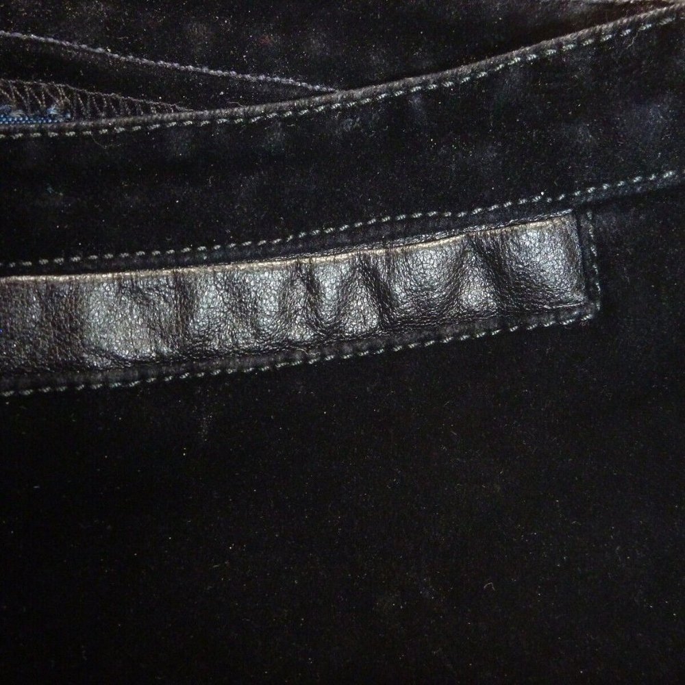 New Designer Women Velvet Pants 4 Stretch Straight Jeans USA Paris Black Thick